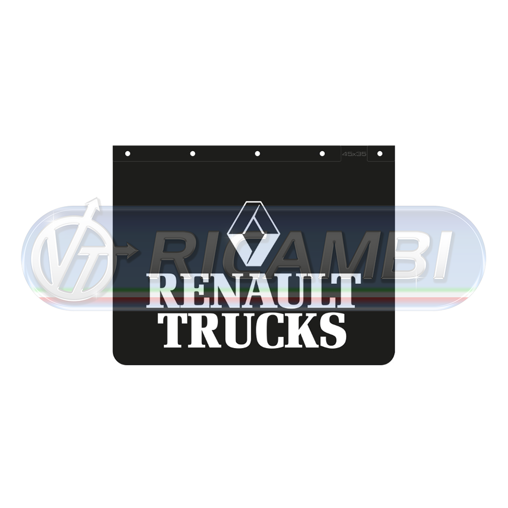 1 - PARASPRUZZI 62x40 CM NERO C/SCRITTA RENAULT