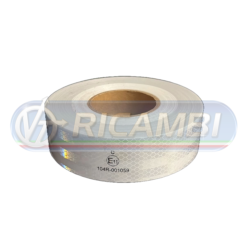 1 - NASTRO RIFLETTENTE BIANCO AL METRO 50MM