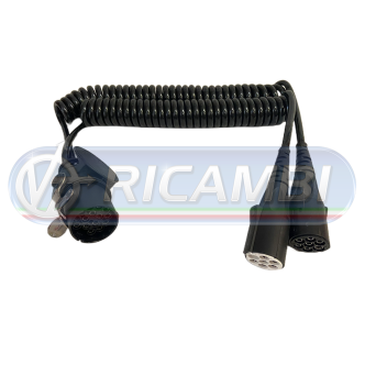 1 - SPIRALE ELETTRICA 1x15 - 2x7 POLI LUNGHEZZA 3,5M PLASTICA