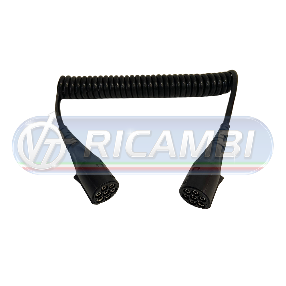 1 - SPIRALE ELETTRICA 7 POLI TIPO N (F) 3,5 MT PLASTICA