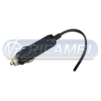 1 - SPINA ACCENDI SIGARI ATT. RAPIDO 12V/24 C/CAVO