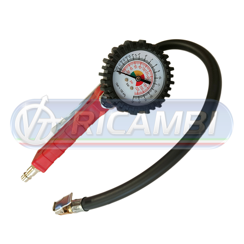 1 - PISTOLA ARIA GONFIAGGIO C/MANOMETRO 16 bar