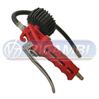 1 - PISTOLA ARIA GONFIAGGIO C/MANOMETRO 16 bar