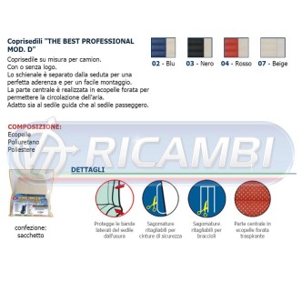 1 - COPRISEDILE FH 12-16 2001-2012 THE BEST PROF. MOD. D NERO SING.