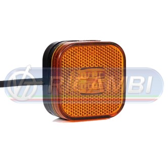 2 - FANALINO INGOMBRO 4 LED QUADRATO ARANCIO