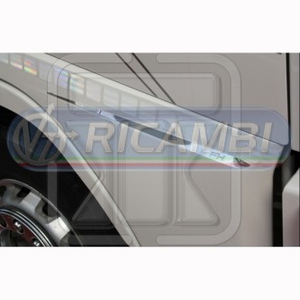 1 - PROFILI INOX ESTENSIONE PORTA VOLVO FH 2 IN COPPIA