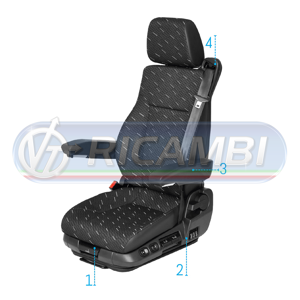 2 - SEDILE PNEUMATICO UNIVERSALE PILOT P1102 SUPREME