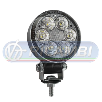 2 - FARETTO DA LAVORO ROTONDO 6 LED 22W 2500 LUMENS