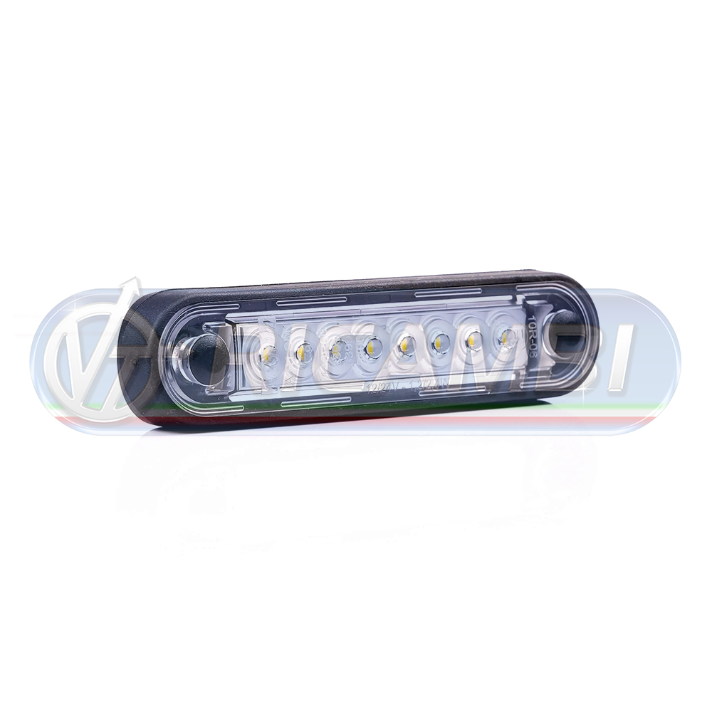 2 - FANALINO INGOMBRO A INCASSO 8 LED BIANCO