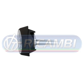 1 - FANALINO INGOMBRO A INCASSO TONDO 1 LED ARANCIO