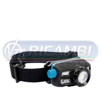 1 - LAMPADA ISPEZIONE DA TESTA CON ELASTICO E SENSORE DI MOVIMENTO