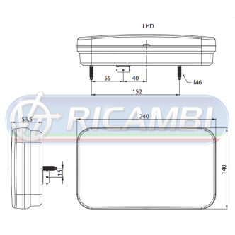1 - FANALE POST. FULL LED CANBUS 6 FUNZIONI 12-36V SX