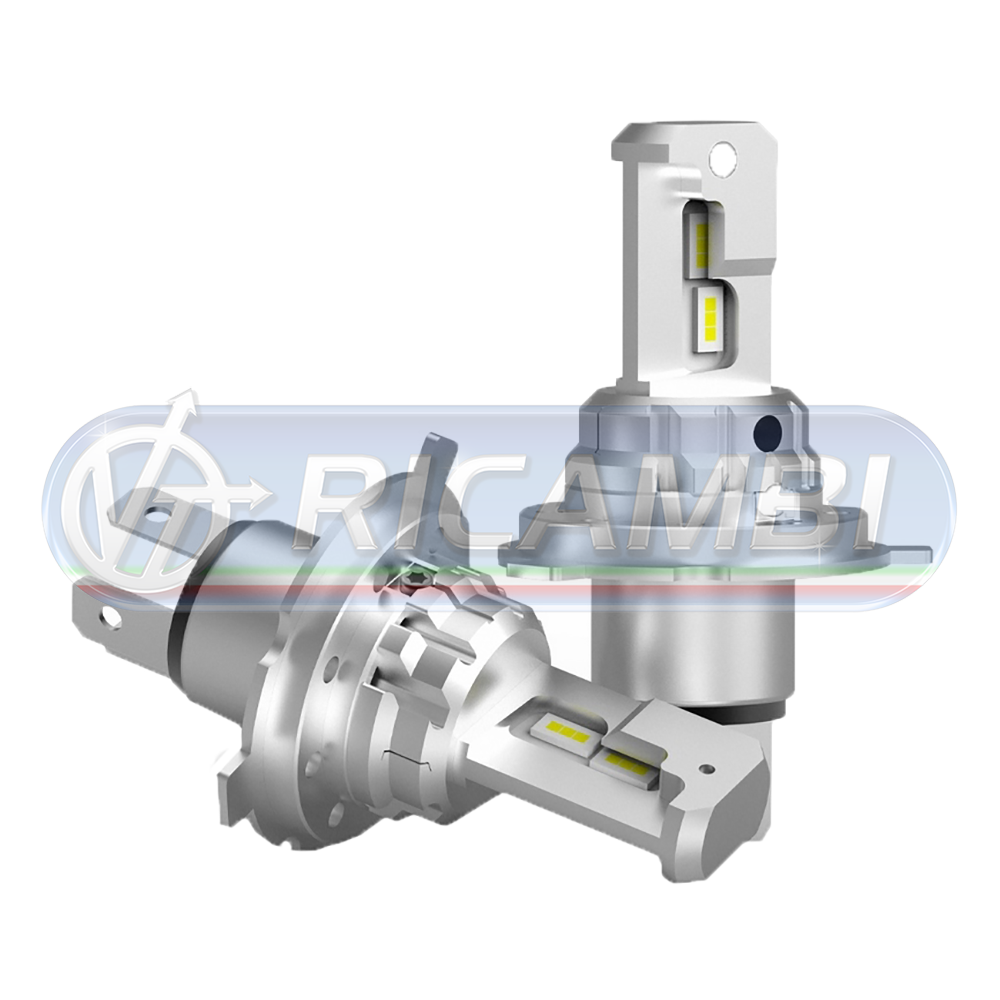 1 - KIT LAMPADINE H4 LED 24V 6500K IN COPPIA