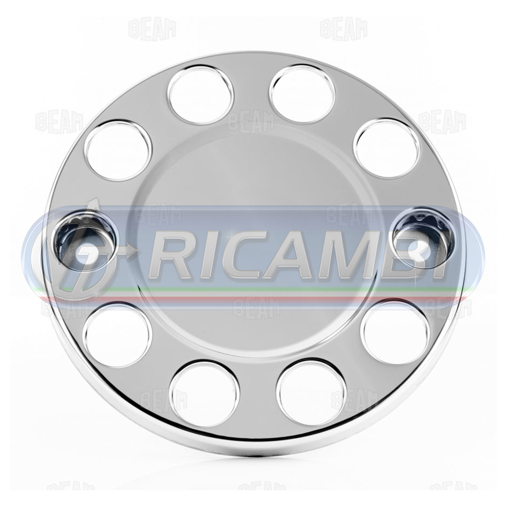 1 - ANELLO PARADADI 10 FORI ACCIAIO INOX FORO 32 MM PER CERCHI IN LEGA ANTITORSIONE CIECO