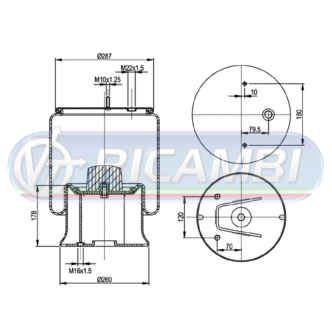 1 - TORPRESS RIMORCHIO D277/2F PER VIBERTI CARDI ZORZI