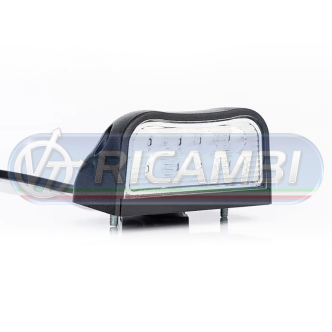 1 - FANALE TARGA 8 LED LARGO COP. NERO