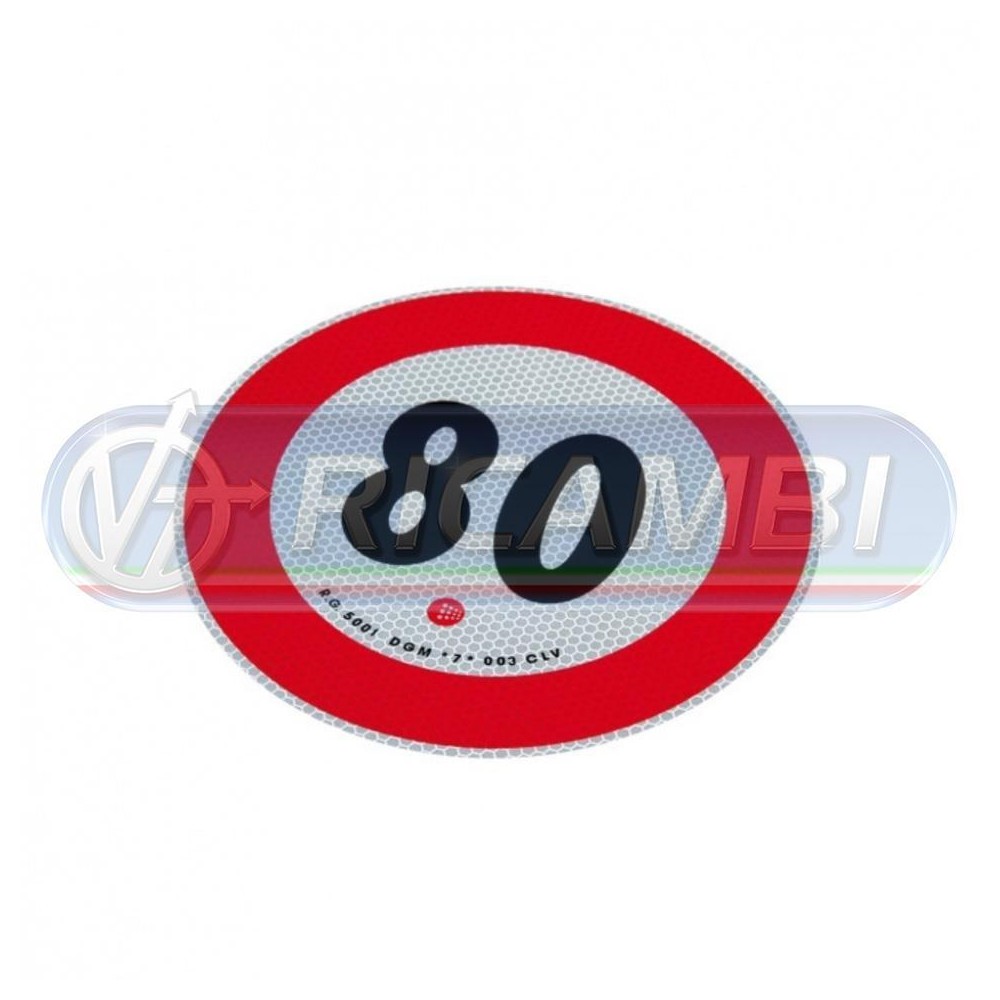 1 - ADESIVO VELOCITA LIMITE 80