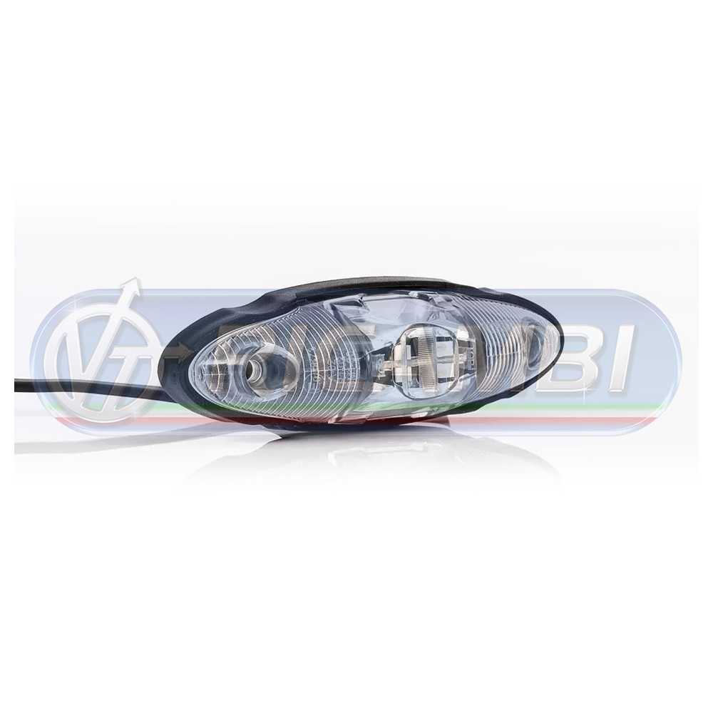 1 - FANALINO INGOMBRO POST. 6 LED 12/24V CORTO S/STAFFA DX/SX