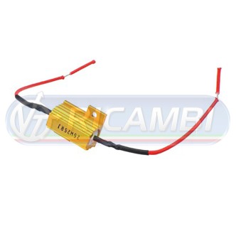 1 - RESISTENZA PER LAMPADINE LED 50W/6 OHM