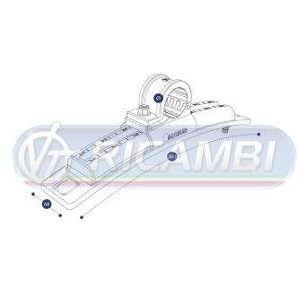 1 - STAFFA SUPP. PARAFANGO TERMOP. D.48 C/CERNIERA