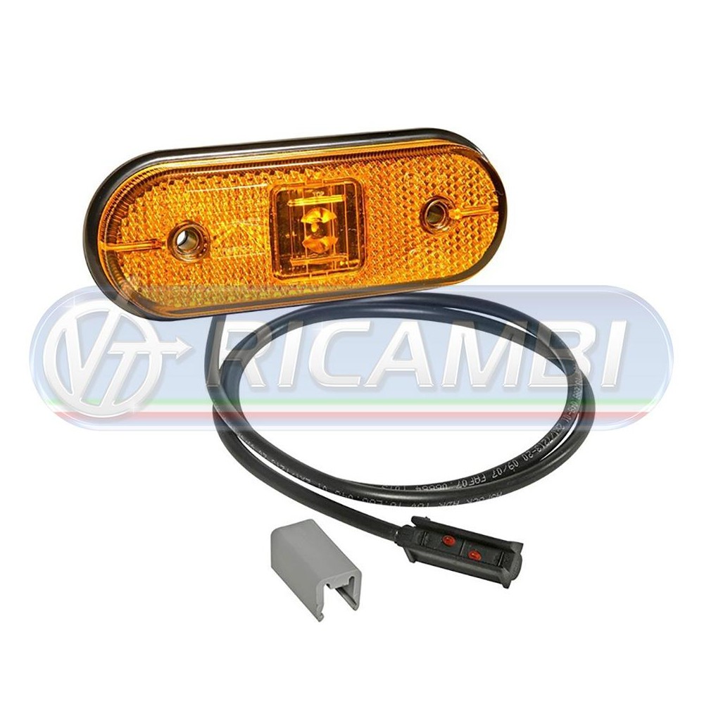 1 - FANALINO INGOMBRO 1 LED ARANCIO UNIPOINT 0,5 MT