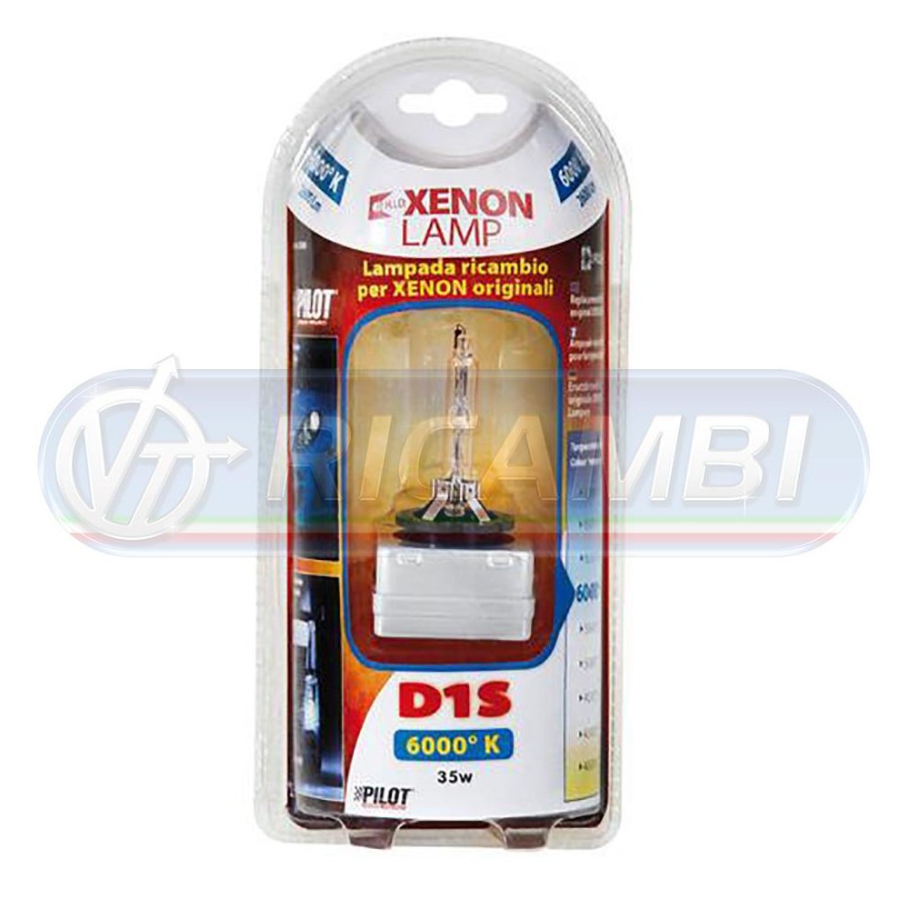 1 - LAMPADA XENON D1S 6000K 35W