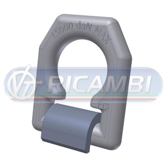 1 - ANELLO FERMACARICO 15T LARGO ZINC.  A SALDARE