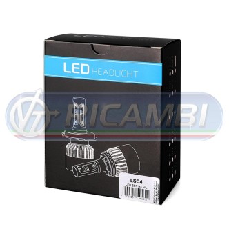 1 - KIT LAMPADINE H4 LED 9-32V 40W 10.000 LUMEN IN COPPIA