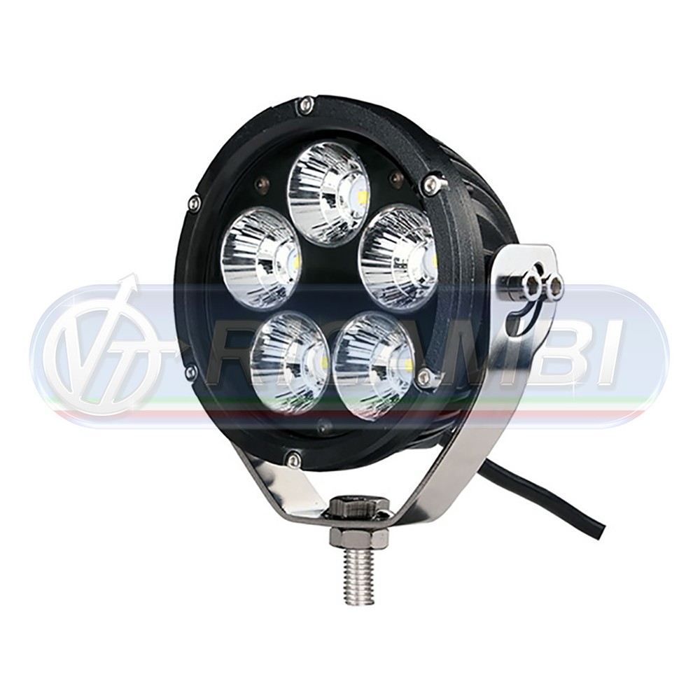 1 - FARETTO DA LAVORO ROTONDO 5 LED CREE  50W