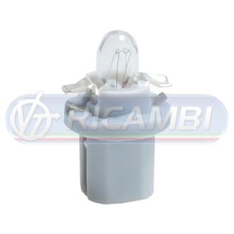 1 - LAMPADINA QUADRO B8,5D 24V GRIGIA