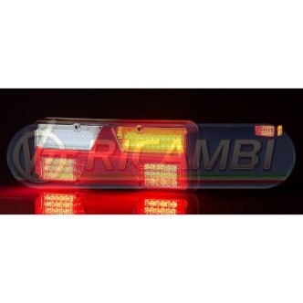 1 - FANALE POST. KINGPOINT FULL LED 6 FUNZIONI 12-36V C/CORNETTO DX