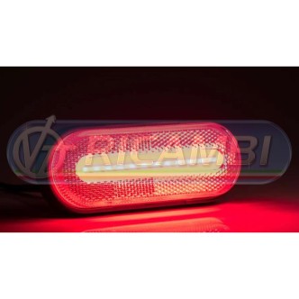 1 - FANALINO INGOMBRO STRISCIA A LED ADR ROSSO