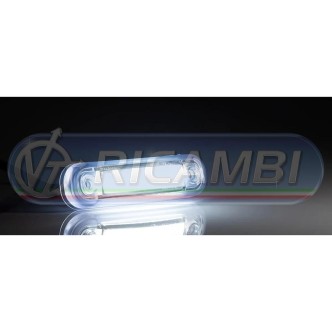 1 - FANALINO INGOMBRO TRASPARENTE STRISCIA A LED BIANCO