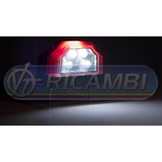 1 - FANALE TARGA LED LARGO COP. ROSSO