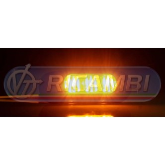 1 - LAMPEGGIANTE LED ARANCIO TIPO CORTO