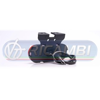 1 - FANALINO INGOMBRO STRISCIA A LED A ELLISSE C/STAFFA ARANCIO