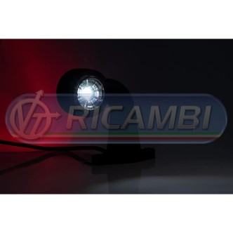 1 - FANALINO INGOMBRO POST. 2 LED 12/24V MEDIO 90° DX/SX