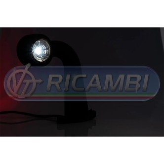 1 - FANALINO INGOMBRO POST. 2 LED 12/24V LUNGO 90° DX/SX