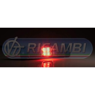 1 - FANALINO INGOMBRO 4 LED CENTRALI 12/24V ROSSO