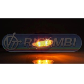 1 - FANALINO INGOMBRO C/VITI 2 LED ARANCIO