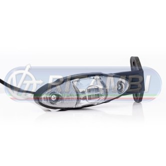 1 - FANALINO INGOMBRO POST. 6 LED 12/24V CORTO C/STAFFA 90° DX/SX