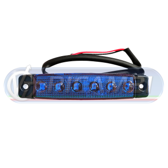 1 - FANALINO INGOMBRO 6 LED BLU
