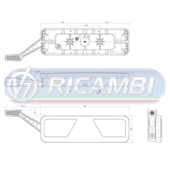 1 - FANALE POST. CANBUS FULL LED 6 FUNZIONI 24V C/CORNETTO SX