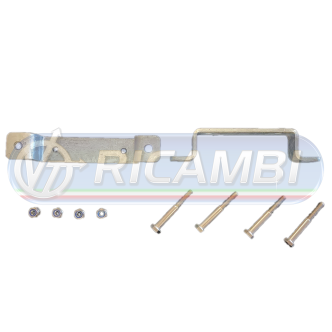 1 - SUPPORTO ZINCATO PER FERMAPORTA STOPPER 144X30X25 H30