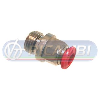 1 - RACCORDO RAPIDO DIRITTO METALLO CONICO 12x1,25 DIAM.6