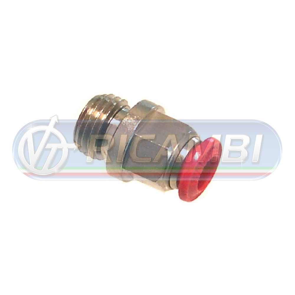 1 - RACCORDO RAPIDO DIRITTO METALLO CONICO 12x1,25 DIAM.6