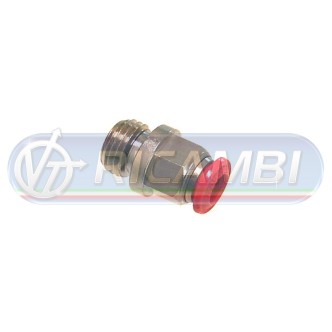 1 - RACCORDO INTERMEDIO RAPIDO DRITTO PLASTICA 1/4M DIAM.6