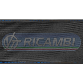 1 - COPRIVOLANTE M 44-46 CM NEOPRENE + SIMILPELLE NERO/BLU