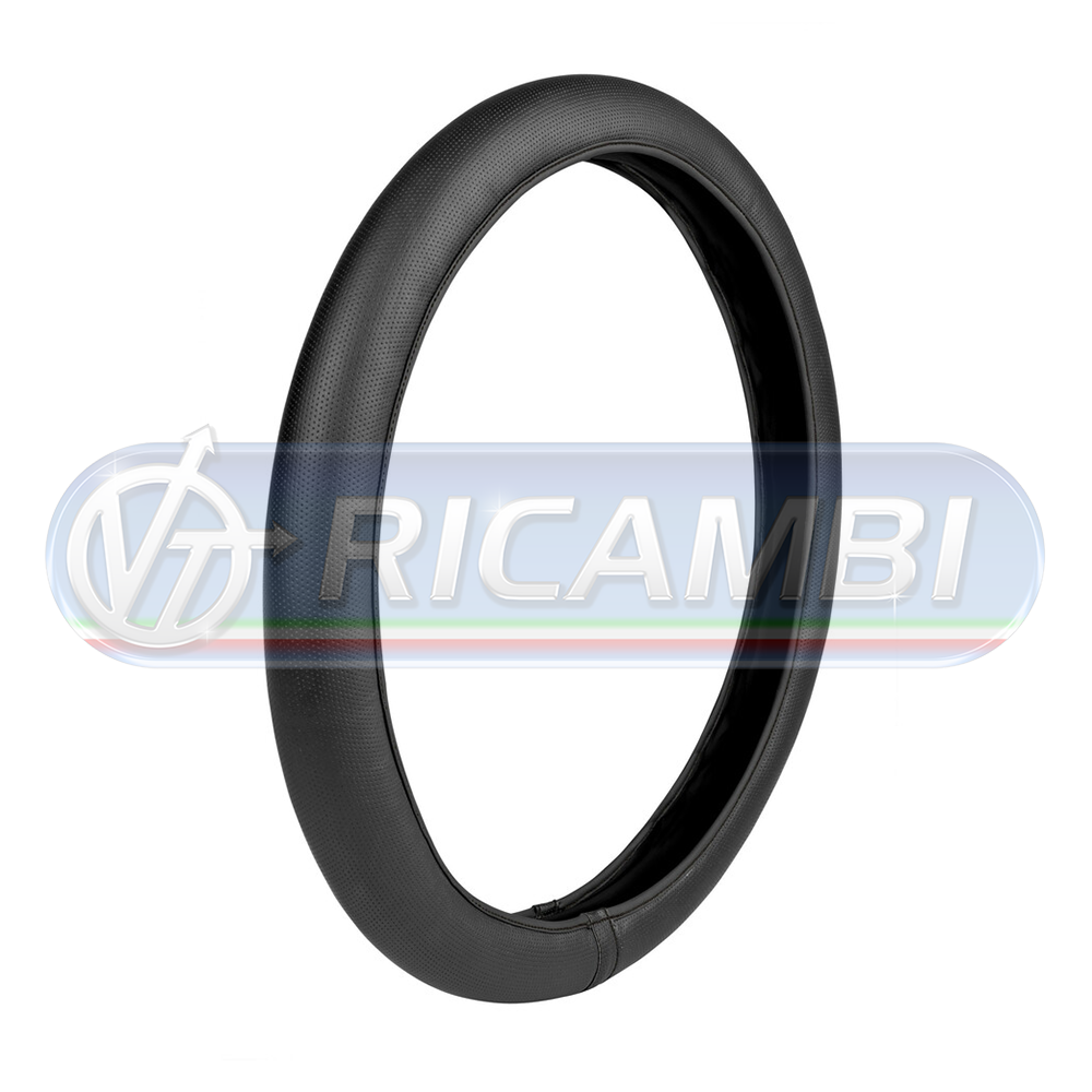 1 - COPRIVOLANTE M 44-46 CM NEOPRENE + SIMILPELLE NERO/NERO