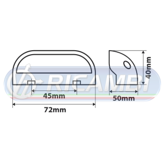 1 - FANALE TARGA LED LAMPA